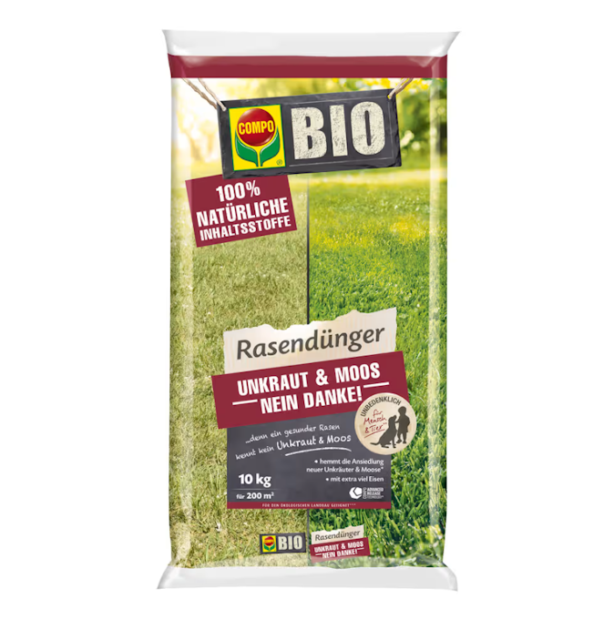Compo Bio Rasendünger Unkraut & Moos Nein Danke!