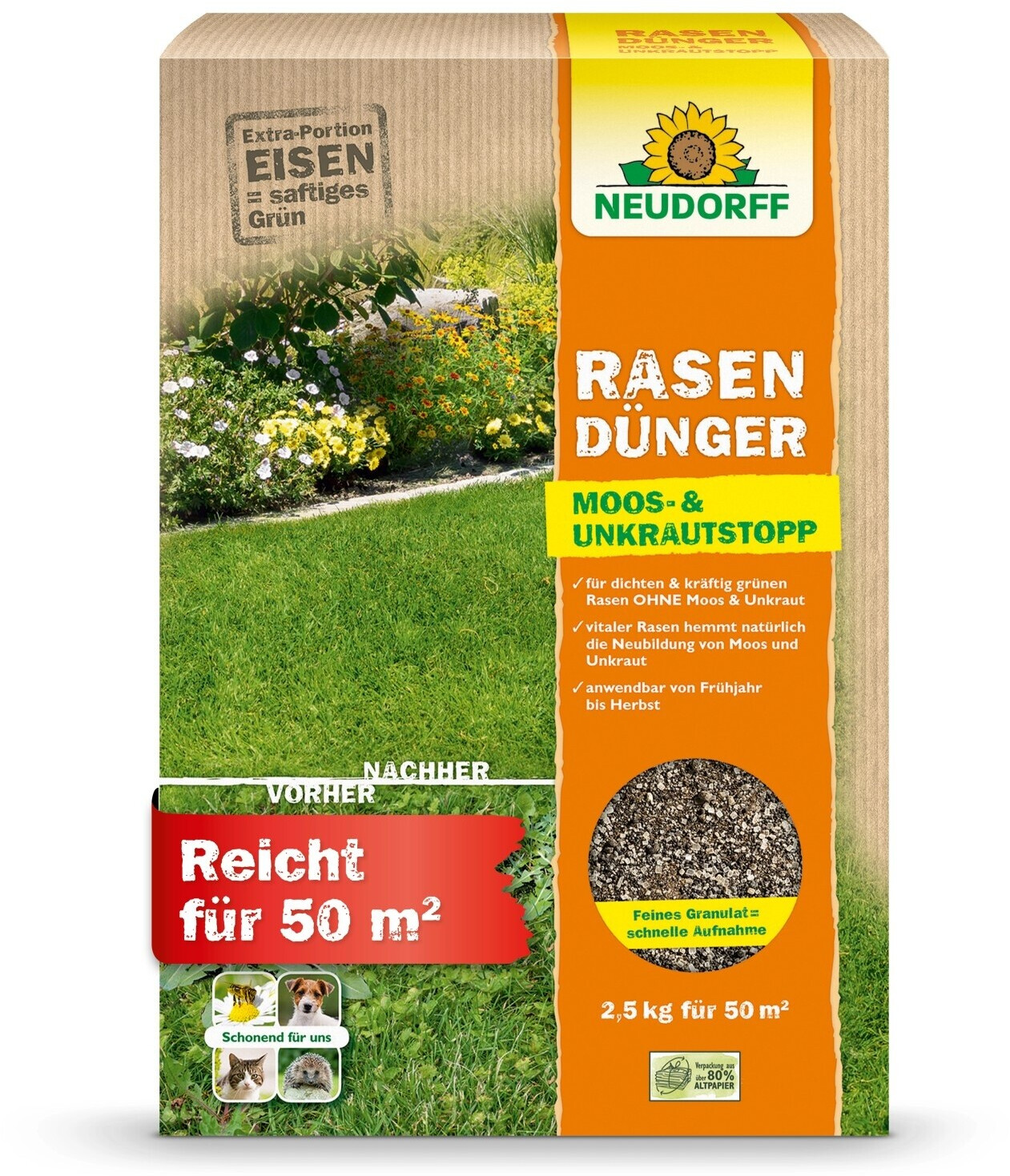 Neudorff Rasendünger Moos+Unkrautstopp
